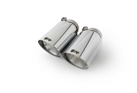 Remus  tail pipe set 2 tail pipes Ø 102 mm angled, straight cut, chromed, with adjustable spherical clamp connection