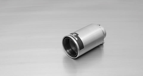 Remus Rear Silencer Left with 1 Stainless steel tail pipe Ø 98 mm straight, carbon insert for Mini F55 5 Door Hatch Cooper 1.5 100 kW 2014-2018